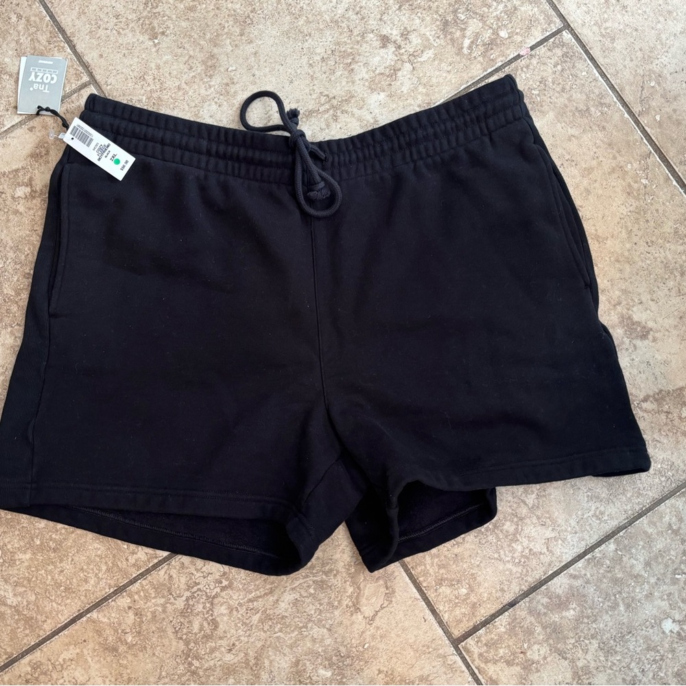 Aritzia TNA cozy fleece boyfriend shorts EUC 2X